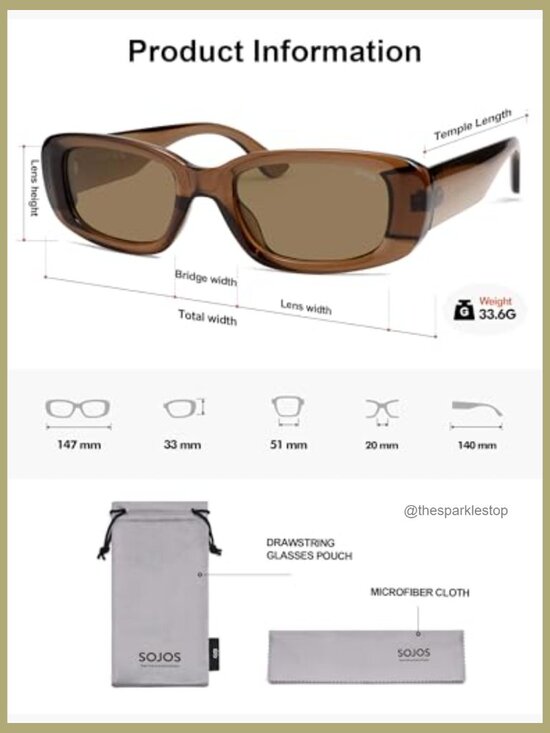 Retro Rectangle Polarized Sunglasses UV400 Protection TAC Lenses main image 7